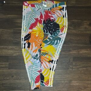 ADIDAS Colorful Tropical Print Leggings